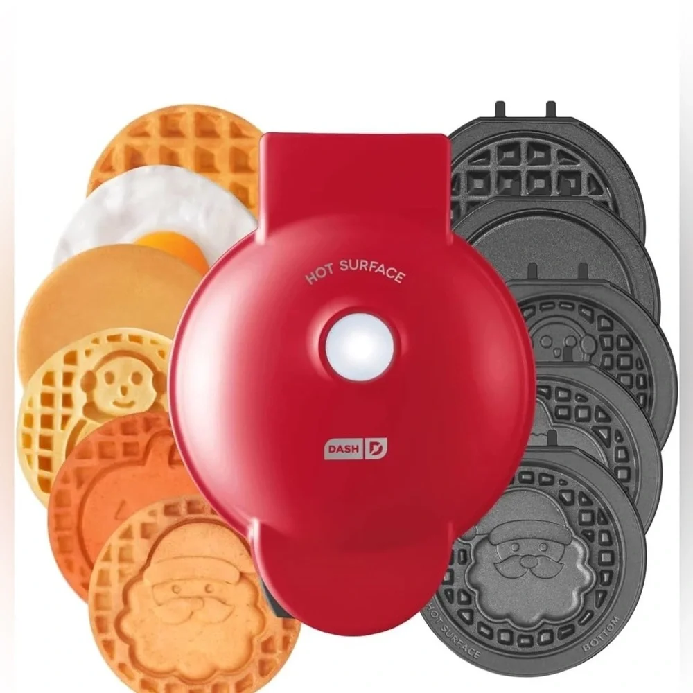 DASH - Multimaker with 7 Removable Plates: Waffle Iron & Griddle - NEW